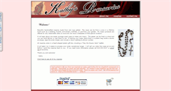 Desktop Screenshot of kathysrosaries.com