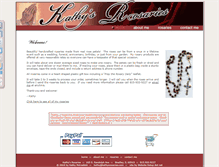 Tablet Screenshot of kathysrosaries.com